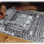 シルエットアート生徒さん制作中